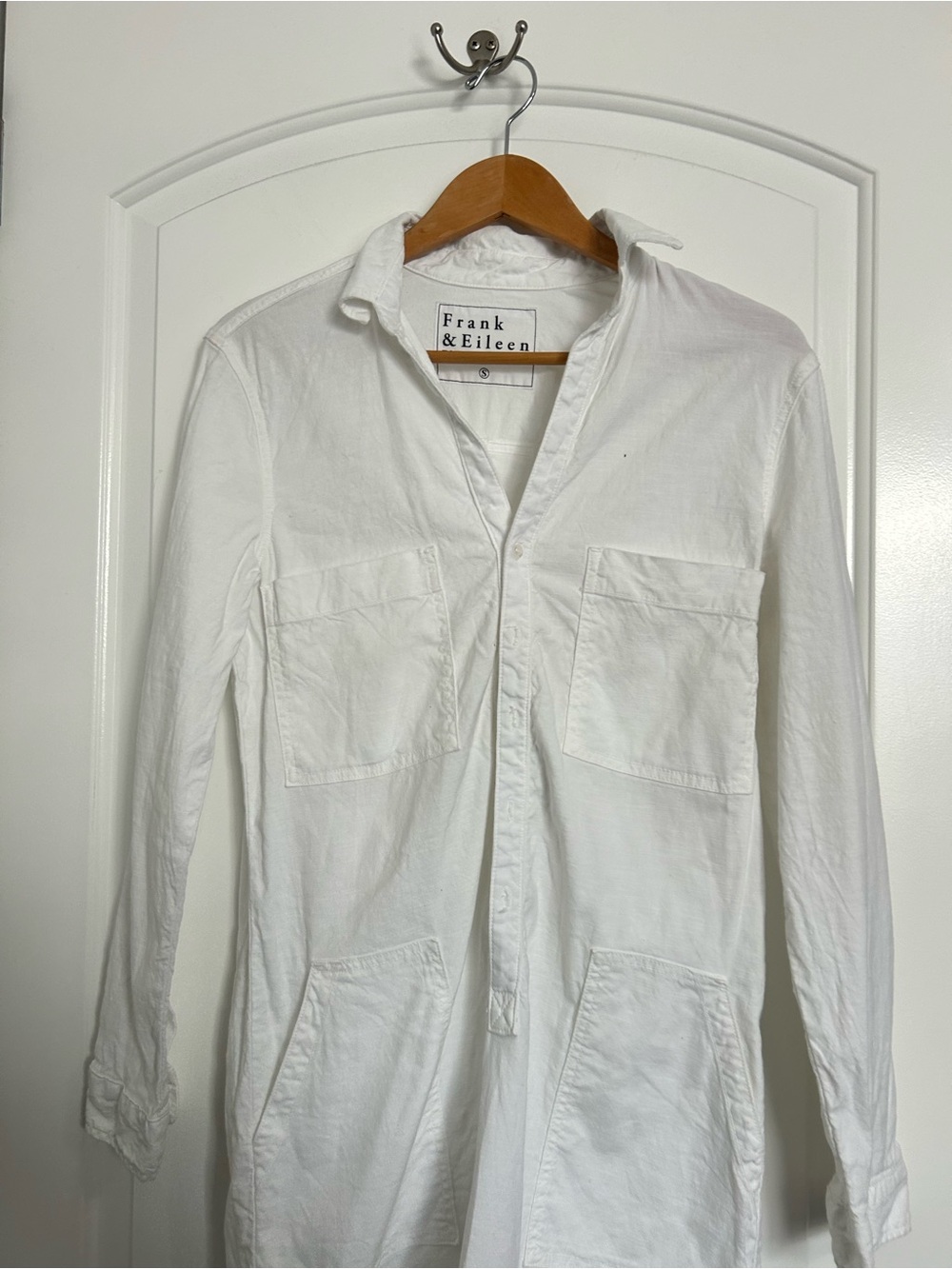 Frank & Eileen Italian Performance Linen Dress size Size S Chic Preppy Coastal - Picture 4 of 16